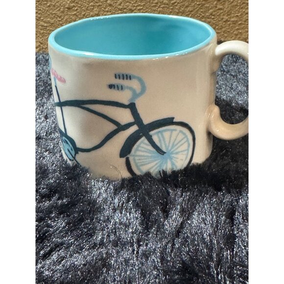 Anthropologie Ceramic Bicycle Mug With "Better Together" Design - Picture 2 of 6